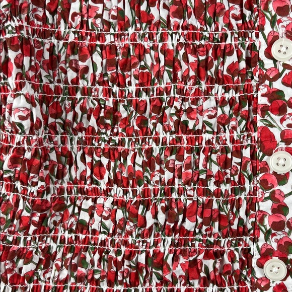 J. Crew smocked button up in Liberty Eliza’s Red
Size: Medium - Picture 6 of 6